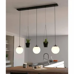 Suspension Eglo RONDO Noir, 3 lumières