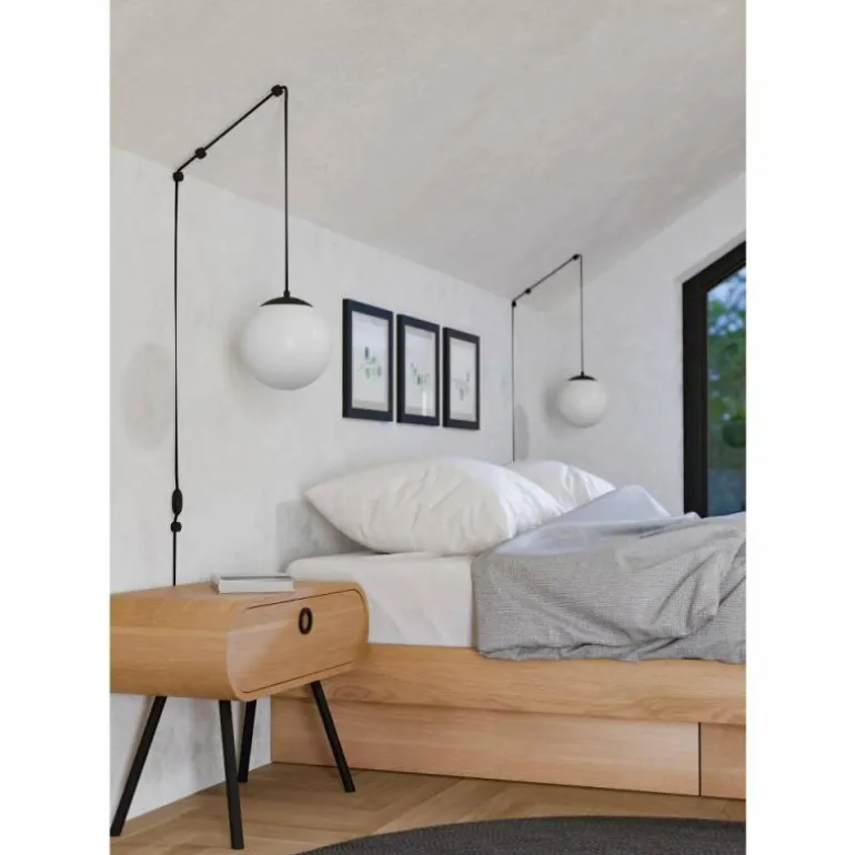Suspension Eglo RONDO Noir, 1 lumière