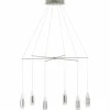 Suspension Eglo SANTIGA LED Nickel mat, 12 lumières