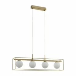 Suspension Eglo VALLASPRA Champagne, 4 lumières
