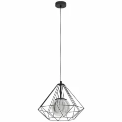 Suspension Eglo VERNHAM Noir, 1 lumière