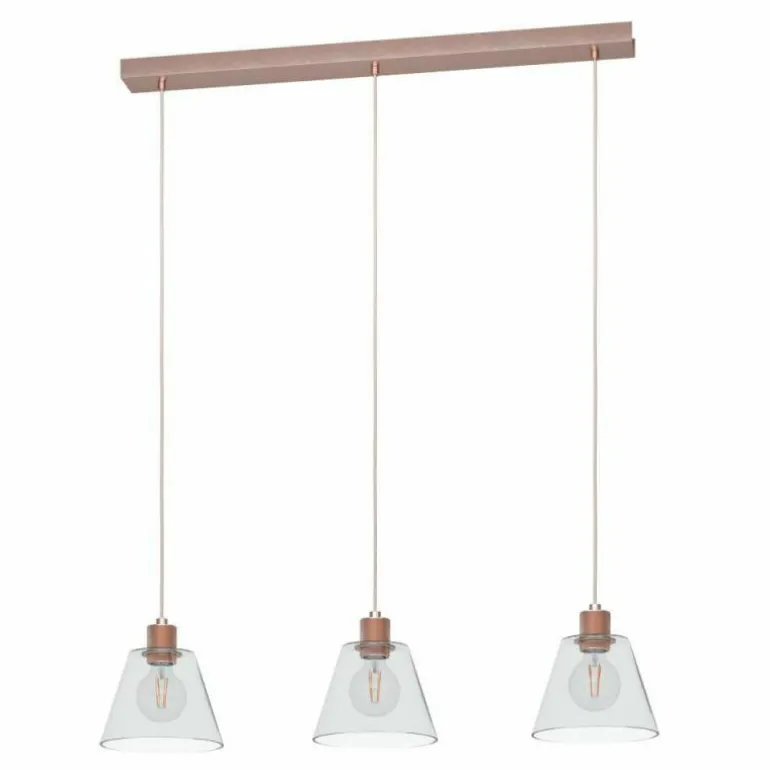 Suspension Eglo-Leuchten COPLEY Or rose, 3 lumières
