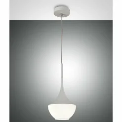 Suspension Fabas Luce Apollo Blanc, 1 lumière