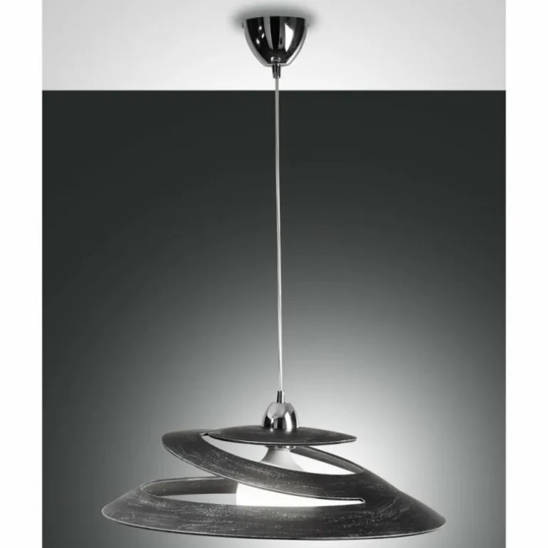 Suspension Fabas Luce Aragon Noir, 1 lumière