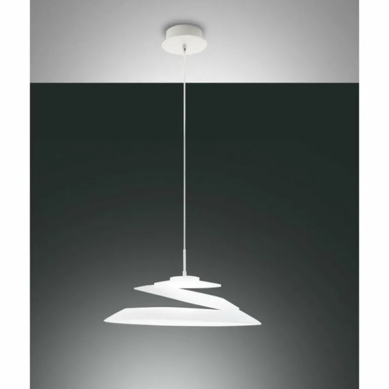 Suspension Fabas Luce Aragon LED Blanc, 1 lumière
