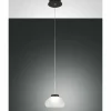 Suspension Fabas Luce Arabella LED Noir, 1 lumière