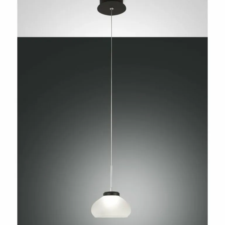 Suspension Fabas Luce Arabella LED Noir, 1 lumière