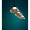Suspension Fabas Luce Arabella LED Noir, 4 lumières
