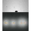 Suspension Fabas Luce Arabella LED Noir, 4 lumières