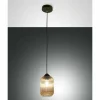 Suspension Fabas Luce Aston Noir, 1 lumière