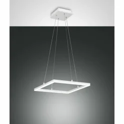 Suspension Fabas Luce Bard LED Blanc, 1 lumière
