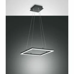 Suspension Fabas Luce Bard LED Anthracite, 1 lumière
