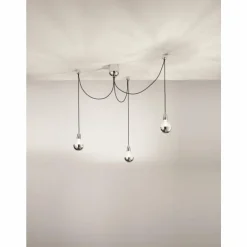 Suspension Fabas Luce Blog LED Noir, 1 lumière