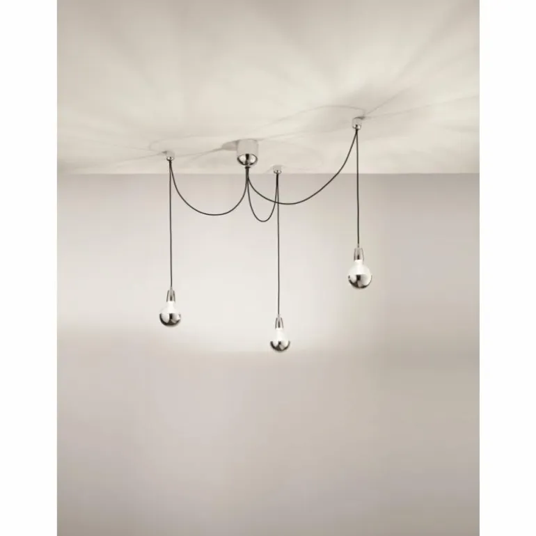 Suspension Fabas Luce Blog LED Noir, 1 lumière