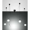 Suspension Fabas Luce Blog LED Noir, 1 lumière
