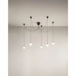 Suspension Fabas Luce Blog LED Noir, 1 lumière