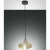 Suspension Fabas Luce Budelli Noir, 1 lumière