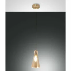 Suspension Fabas Luce Dafne Laiton, 1 lumière