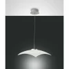 Suspension Fabas Luce Desus LED Nickel mat, 1 lumière