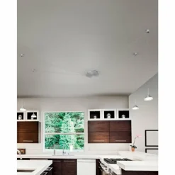 Suspension Fabas Luce Isabella LED Aluminium, Chrome, Nickel mat, 1 lumière