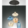 Suspension Fabas Luce Olbia Noir, 3 lumières