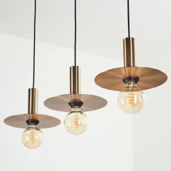 Suspension Faido Noir, 3 lumières