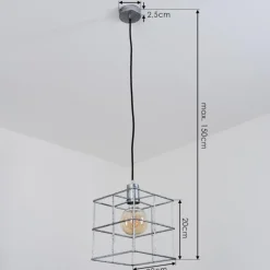 Suspension Fevaag Argenté, 1 lumière