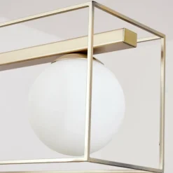 Suspension Finnseter Champagne, 4 lumières
