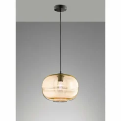 Suspension Fischer & Honsel Ink Noir, 1 lumière
