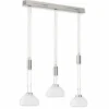 Suspension Fischer & Honsel Avignon LED Nickel mat, 3 lumières