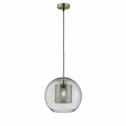 Suspension Fischer-Honsel Jura Bronze, 1 lumière