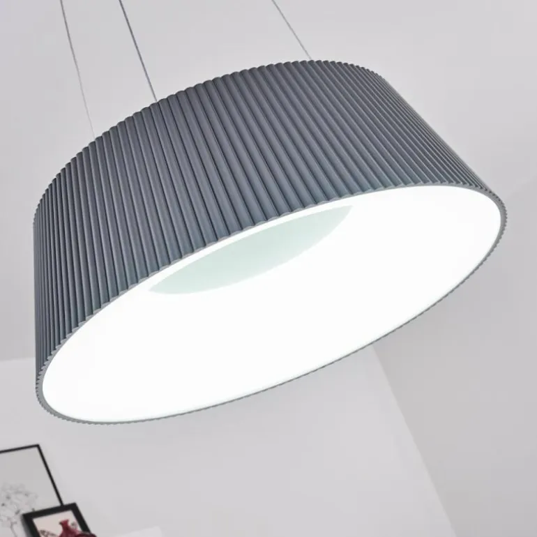 Suspension Fremont LED Gris, 1 lumière, Télécommandes