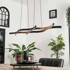 Suspension Fuliola LED Noir, 1 lumière