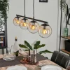 Suspension Gastor Ambre, Clair, 4 lumières