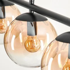 Suspension Gastor Ambre, Clair, 4 lumières