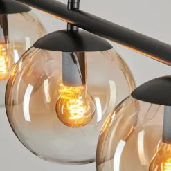 Suspension Gastor Ambre, Clair, 4 lumières