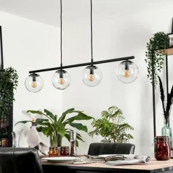 Suspension Gastor Clair, 4 lumières