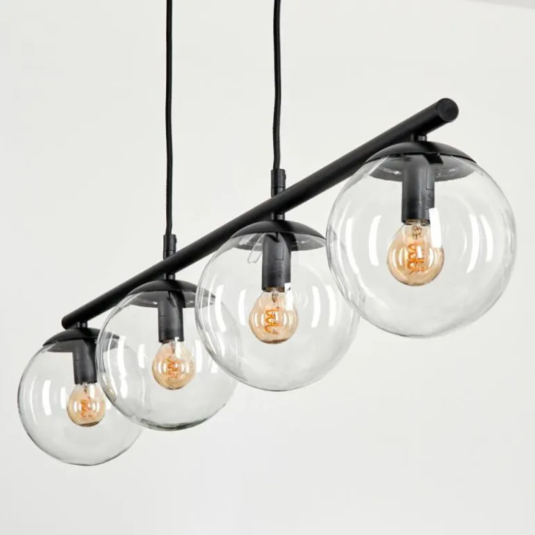 Suspension Gastor Clair, 4 lumières