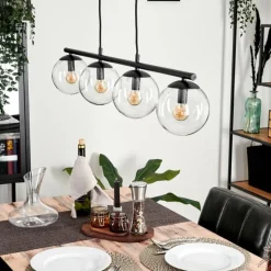 Suspension Gastor Clair, 4 lumières