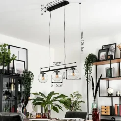 Suspension Gastor Clair, 3 lumières