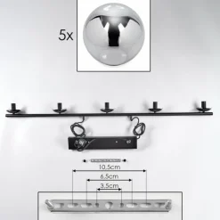 Suspension Gastor Fumé, 5 lumières