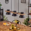 Suspension Gatangachi Noir, 3 lumières