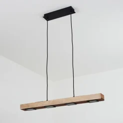 Suspension Giresta LED Noir, 6 lumières