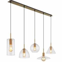 Suspension Globo ADARA Laiton, 5 lumières
