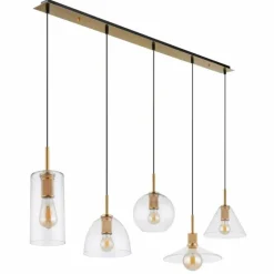 Suspension Globo ADARA Laiton, 5 lumières