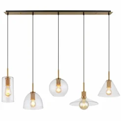 Suspension Globo ADARA Laiton, 5 lumières