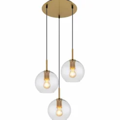 Suspension Globo ADARA Laiton, 3 lumières