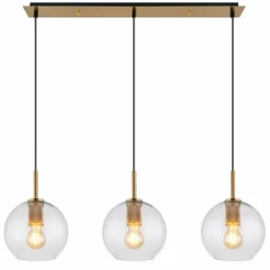 Suspension Globo ADARA Laiton, 3 lumières