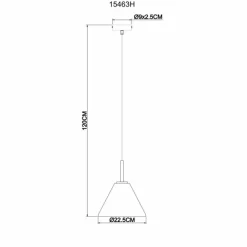 Suspension Globo ADARA Laiton, 1 lumière