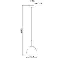 Suspension Globo ADARA Laiton, 1 lumière